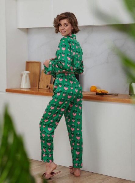 172933 Пижама INDEFINI (д.рук+бр) TCC2248 (1)