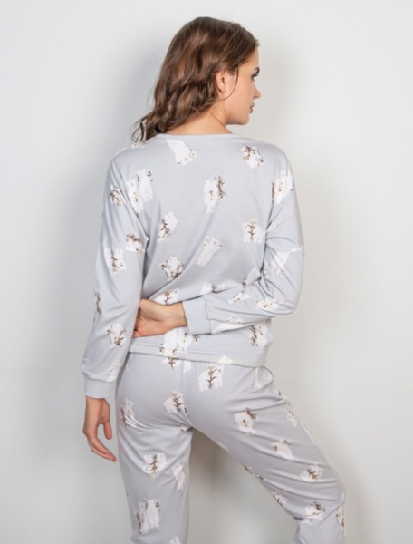 170830 Пижама (ДЛ.рукав+брюки) INDEFINI TCC1235 (1)
