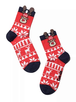 Носки с принтом Новый год для девочек и мальчиков CONTE-KIDS 178688