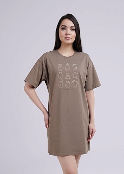 Платье с коротким рукавом для женщин Clever 178678