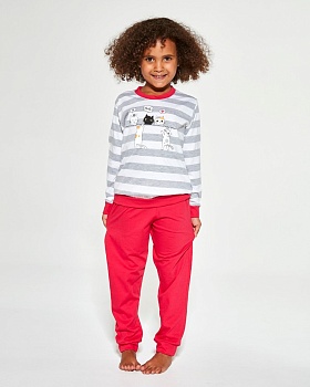 Пижама джемпер + брюки для девочек Cornette 172433