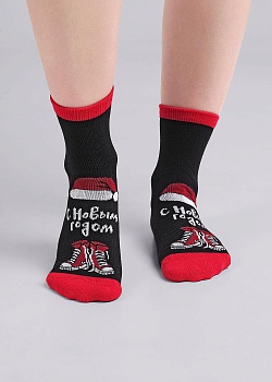 Носки цветные Новый год для девочек и мальчиков Clever 179074