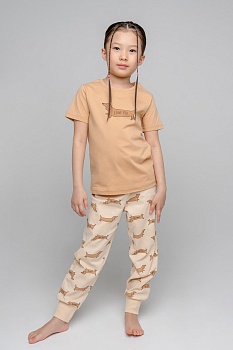 Пижама футболка + брюки для девочек CROCKID 172494