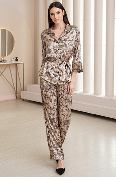 Пижама жакет + брюки для женщин Mia-Аmore 178088
