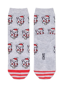 Носки цветные Новый год для женщин CONTE ELEGANT 176966