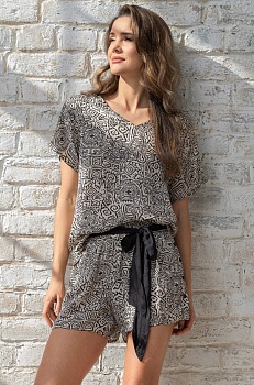 Пижама топ + шорты для женщин Mia-Аmore 178188