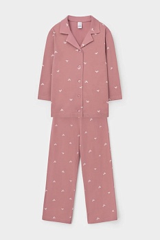 Пижама рубашка + брюки для девочек CROCKID 179510