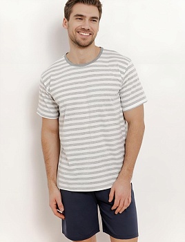 Пижама футболка + шорты для мужчин Taro 180321